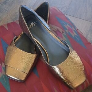 Franco Sarto Metallic Gold D'Orsay Flats